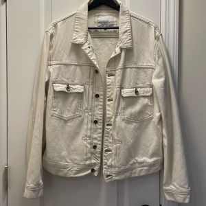 Saturdays NYC White Denim Jacket